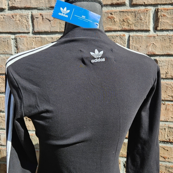 Adidas Black Midi Dress with Floral Accents HER collection - Picture 6 of 7